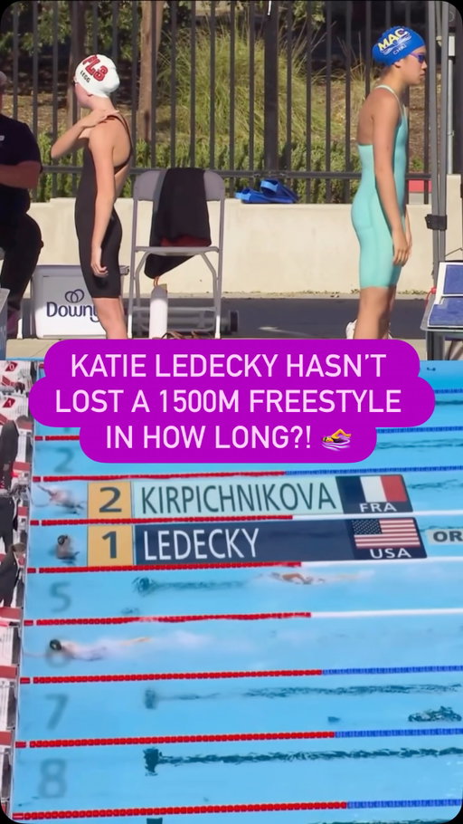At the TYR Pro Swim Series, there are 14-year-old competitors born AFTER Katie Ledecky last lost a 1500m freestyle (2010). 🤯