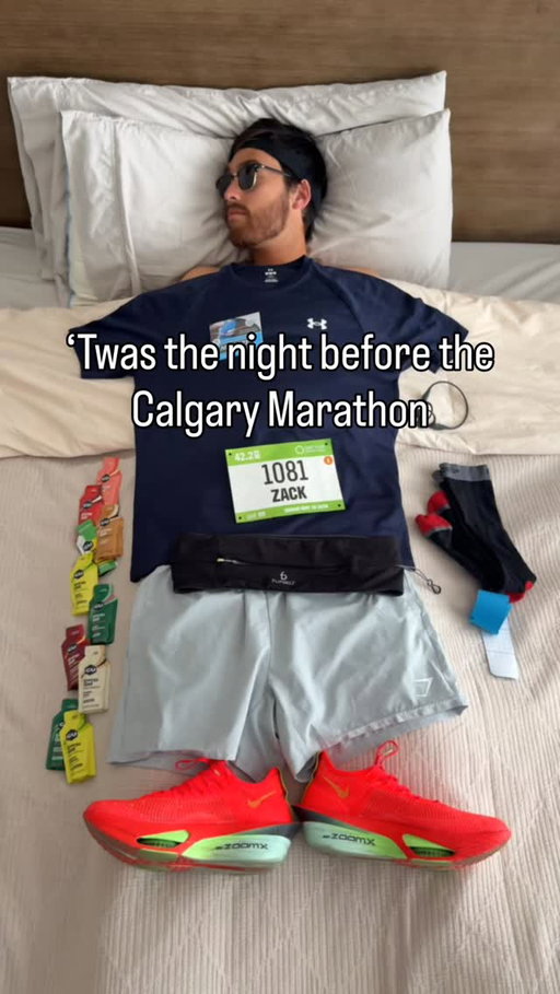 ‘Twas the night before the @calgarymarathon !!!! 

1 more sleep, 6:45am start time!!! Don’t sleep in!!!

#morethanrun
