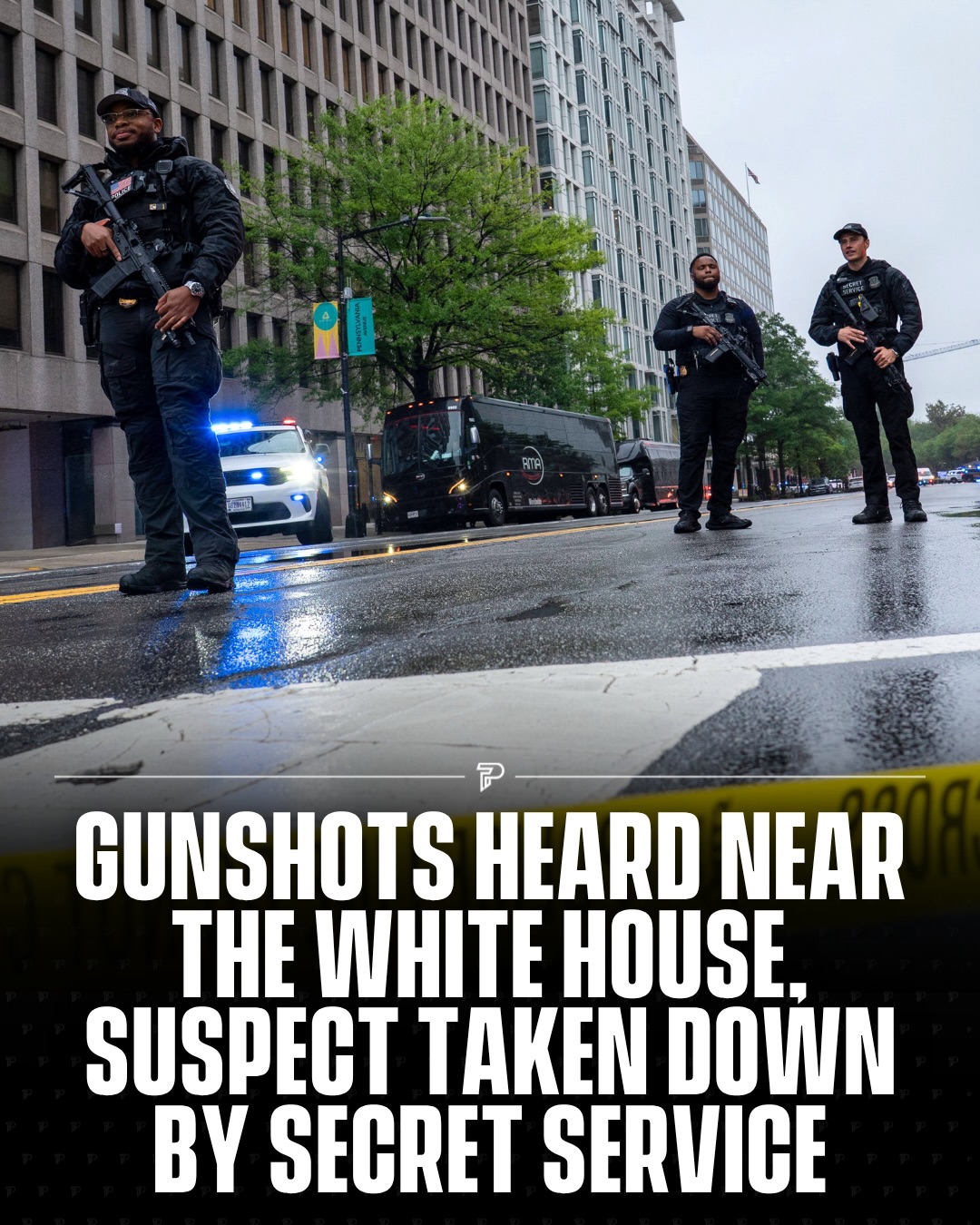 Gunshots were heard near the White House Saturday evening after a man reportedly opened fire at a Secret Service checkpoint near 17th Street and Pennsylvania Avenue.

Agents returned fire, fatally wounding the suspect, while a bystander was also struck during the exchange.

No Secret Service officers were injured, and the White House was briefly placed on lockdown as the FBI joined the investigation.

#breaking #pubity