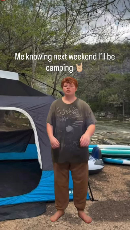 Me knowing I’ll be camping next weekend 🤘🏼