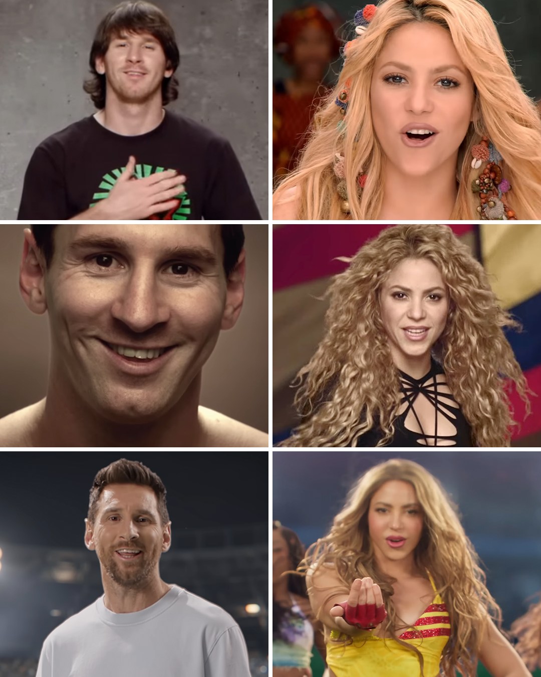 Messi has featured in three of Shakira's World Cup songs over the years 🐐🎤

🇿🇦 'Waka Waka' in 2010
🇧🇷 'La La La' in 2014
🇺🇸🇲🇽🇨🇦 'Dai Dai' in 2026