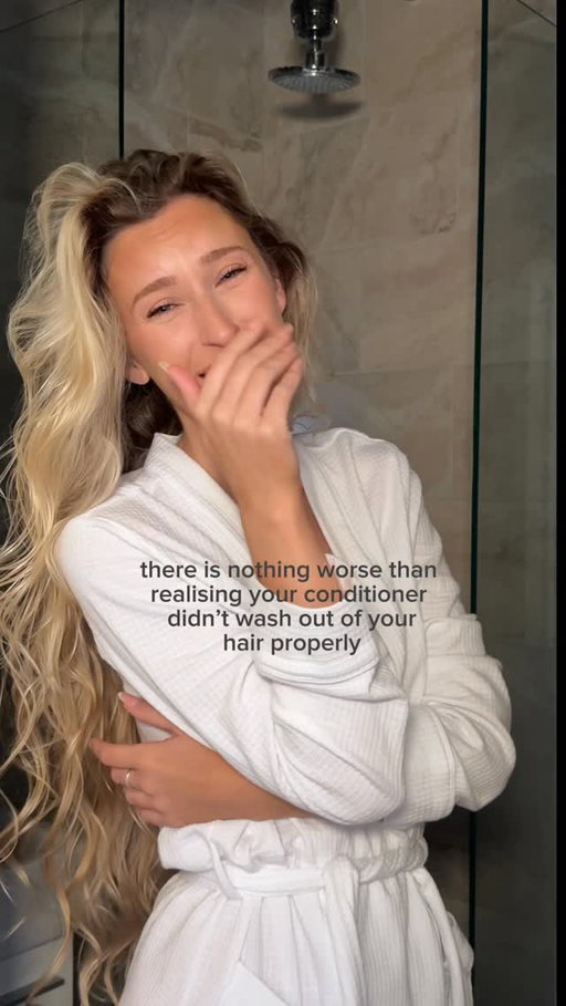 Female rage is realising your conditioner didn’t full wash out after styling your hair 🤣 back in the shower I go …
