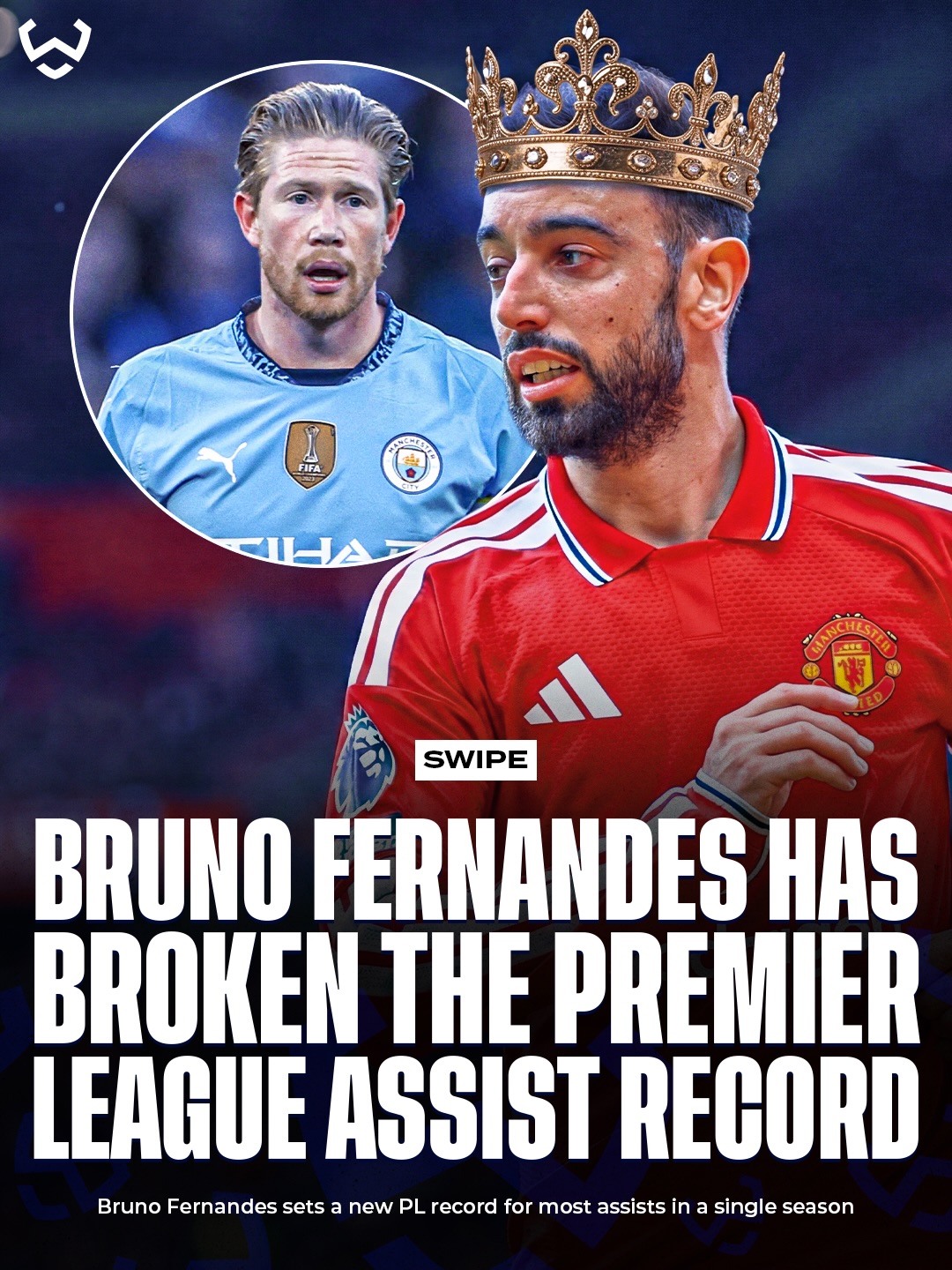 Bruno Fernandes sets a new Premier League RECORD for most assists in a single season 🤯🔥

What a player. What a season. 👏