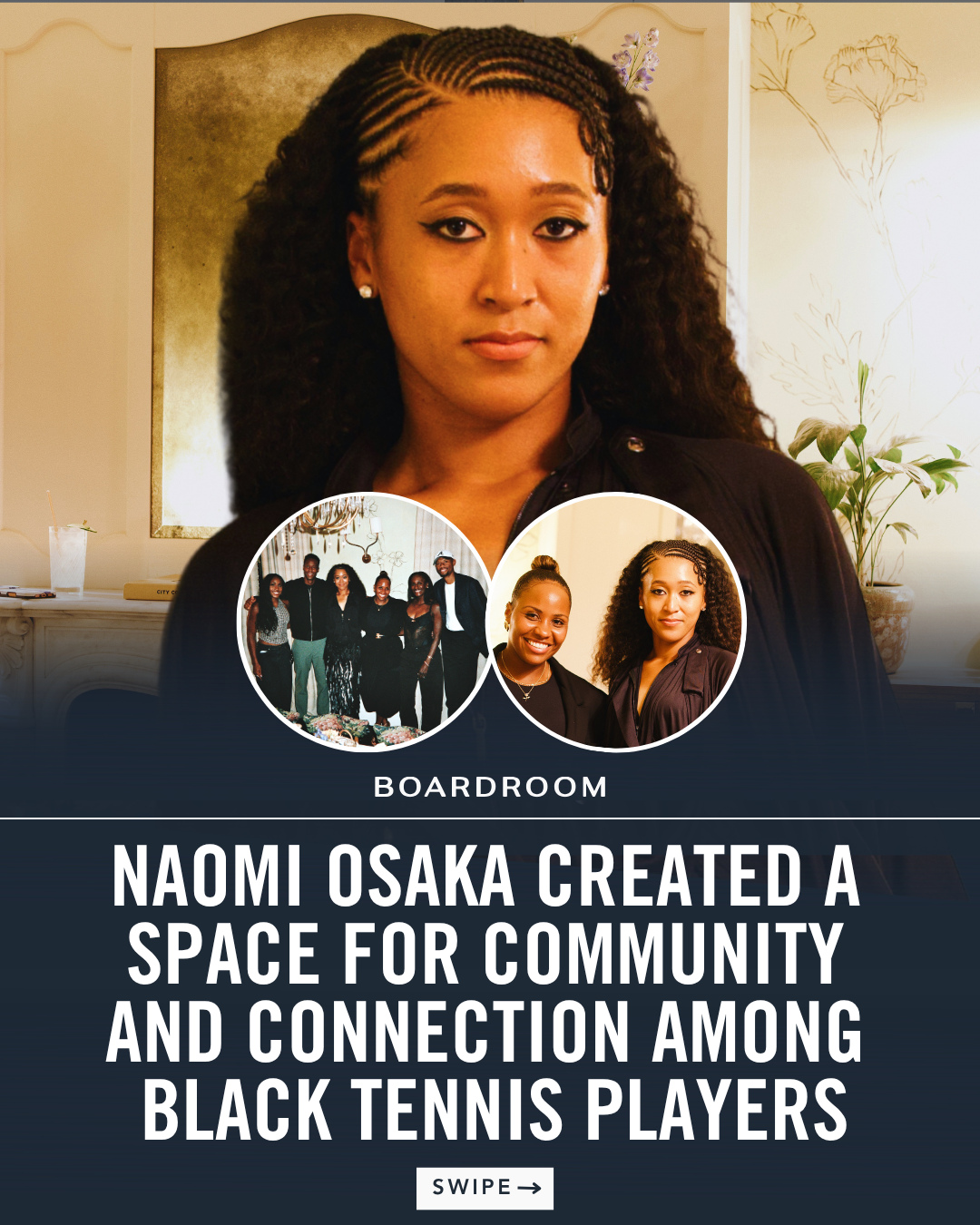 Ahead of Roland Garros, Naomi Osaka and Taylor Townsend hosted an intimate dinner in Paris bringing together Black players and influential figures across tennis for a night centered around fellowship, support, and shared experience.⁠
⁠
Hosted at Soho House Paris, ‘The Black Party’ created space for conversations and connections away from the pressure of competition during one of the sport’s biggest weeks.⁠
⁠
Read more about the event on boardroom.tv — link in bio.⁠
⁠
(📸: @uncle18een, @seebasschin)