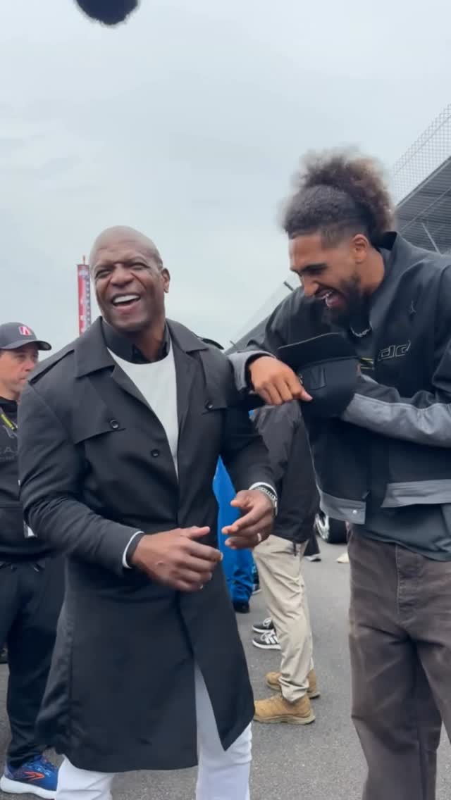 Obi Toppin linked up with Terry Crews ahead of the Indy 500 🔥