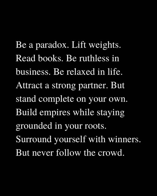 Be a paradox. 
~~
Ps. If you’re new here, I’m Jay Yang. I wrote a book called You Can Just Do Things about how to create opportunities in your life without waiting for permission.

Every week, I write a free newsletter called The Spark to 50,000 readers where I share what I’m learning about strategy, decision-making, and building a career.

Readers have said it’s the newsletter they “can’t wait to open every Sunday.”

Comment “SPARK” and I’ll send you an invite to join the newsletter!