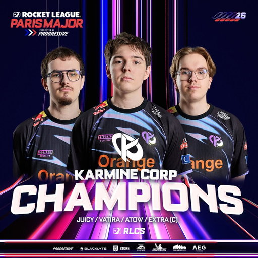 THE RLCS PARIS MAJOR CHAMPIONS 2026: @karminecorp 🇫🇷