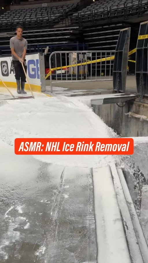 Oddly satisfying. These are the sounds of ice being removed in the NHL.