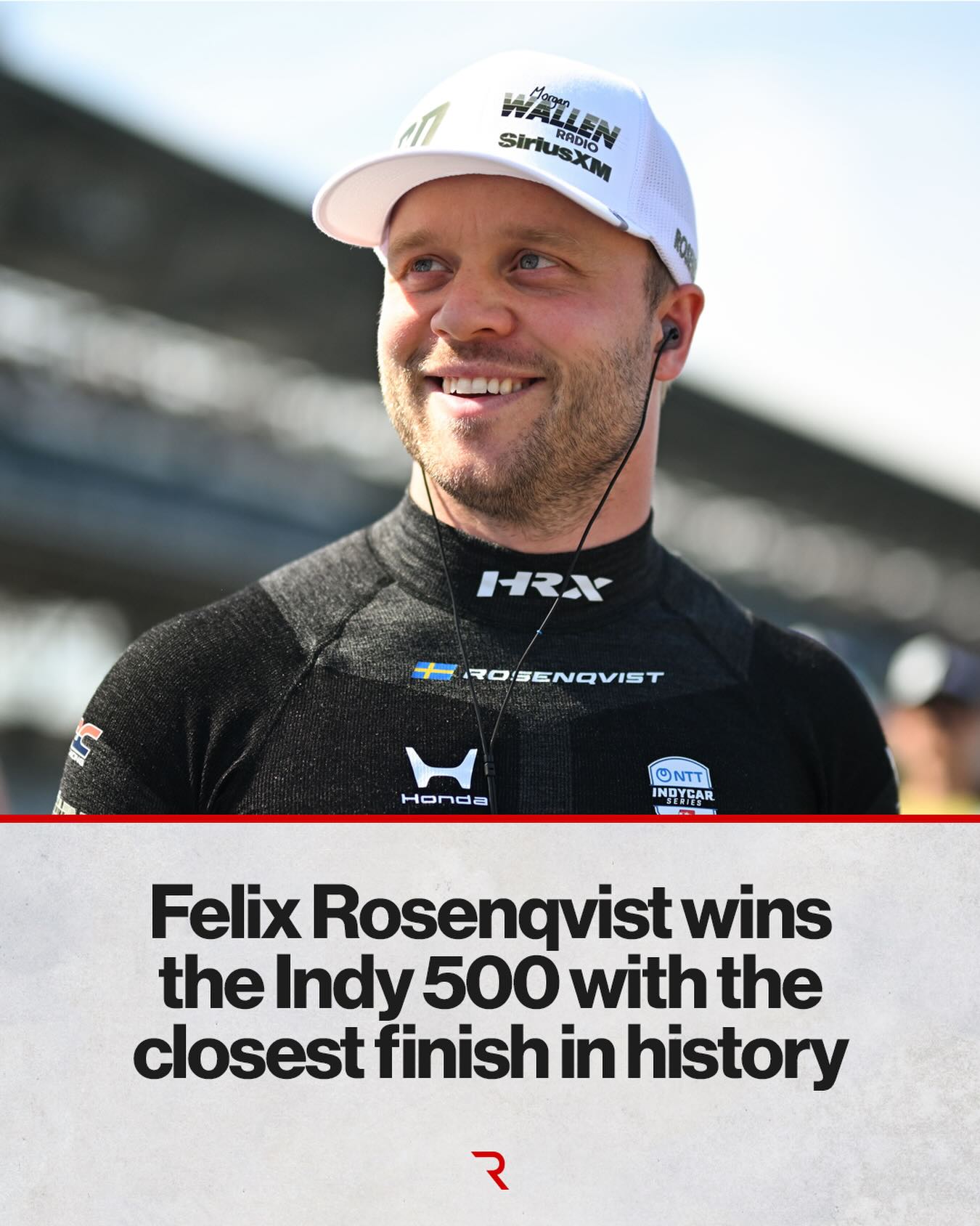 INCREDIBLE FINISH! 

Felix Rosenqvist wins the closest EVER Indy 500 in history AND takes his maiden oval victory 👏