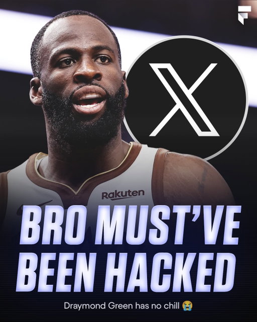 Draymond logged on and immediately chose violence 😭

Hopefully he was hacked.