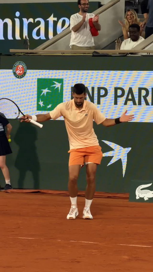 Novak unlocked a new celebration 🕺