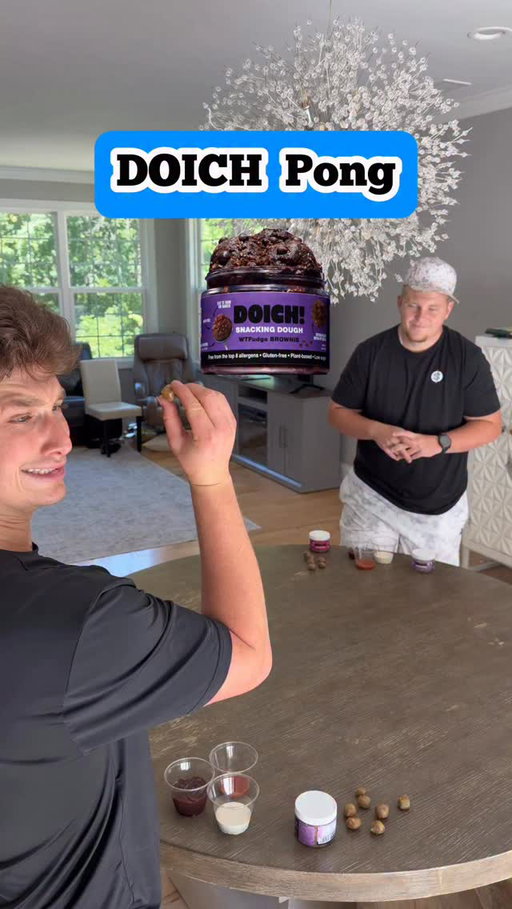 🍪Snacking Dough + Condiments Trickshot Game @doichfoods #funny #game #trickshot #sports #competition