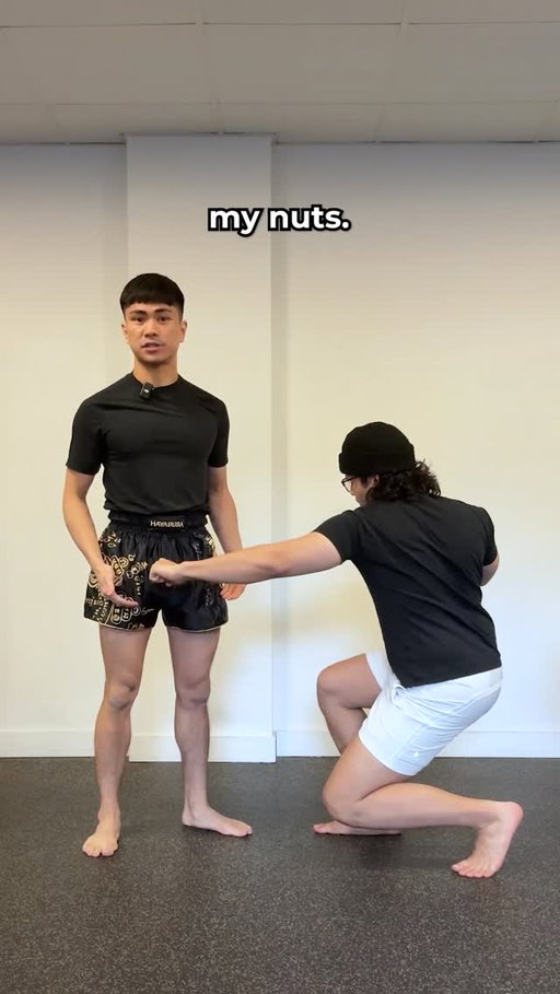 The NUT SHOT Counter Attack. Follow for more tips #mma #selfdefense #fighting