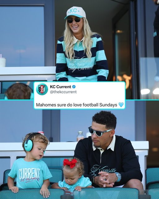Mahomes watching us win at home >>>

Always love having our co-owners @brittanylynne & @patrickmahomes supporting with the fam 🫶