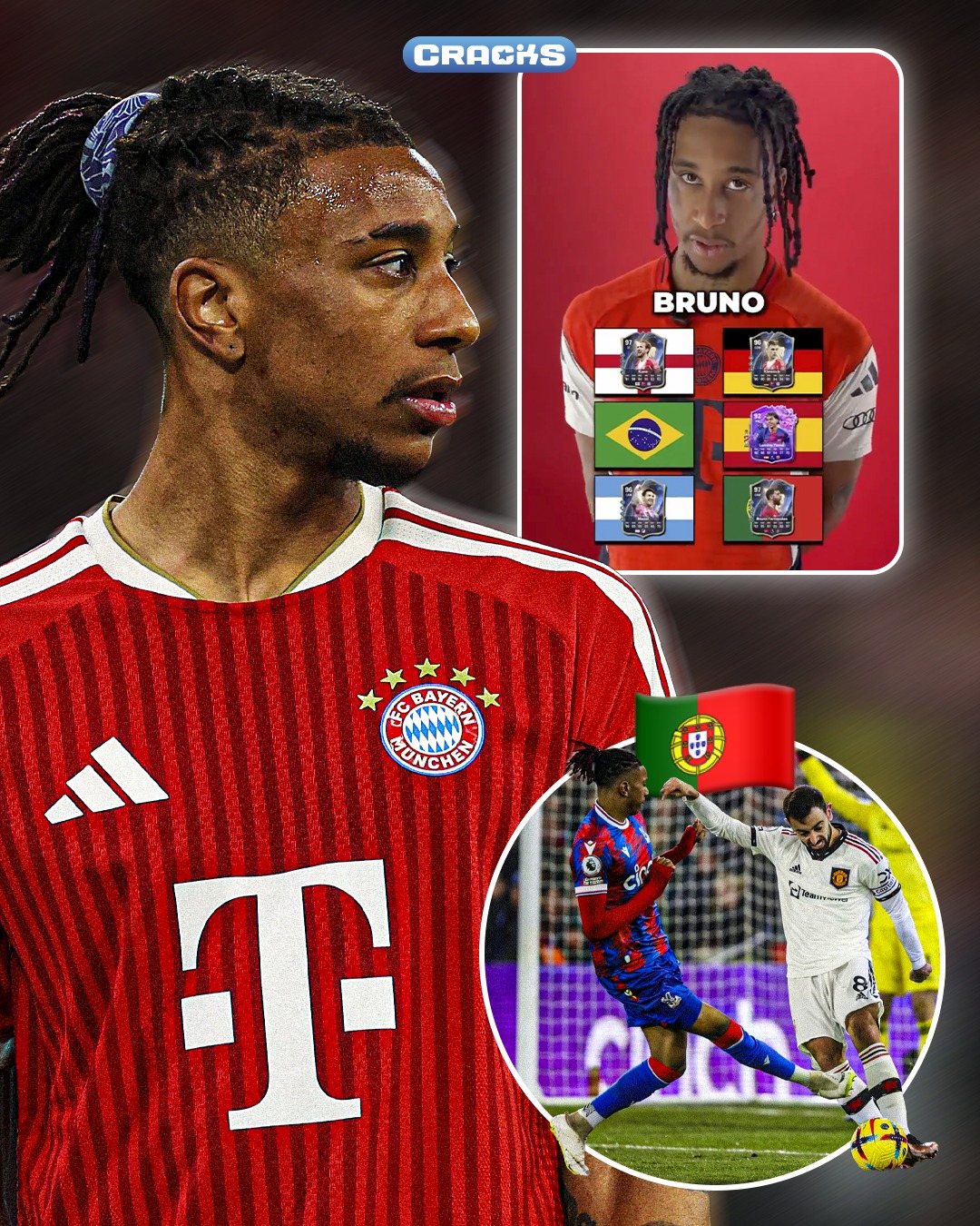 😅🌍 LOS “MEJORES ” DE OLISE POR PAÍS

🏴󠁧󠁢󠁥󠁮󠁧󠁿 Inglaterra — “Harry Kane”
🇩🇪 Alemania — “Joshua Kimmich”
🇧🇷 Brasil — “No lo sé”
🇪🇸 España — “Lamine Yamal”
🇦🇷 Argentina — “Lionel Messi”
🇵🇹 Portugal — “Bruno Fernandes”

🤨 Algunos pedían a Cristiano... ¿Será?