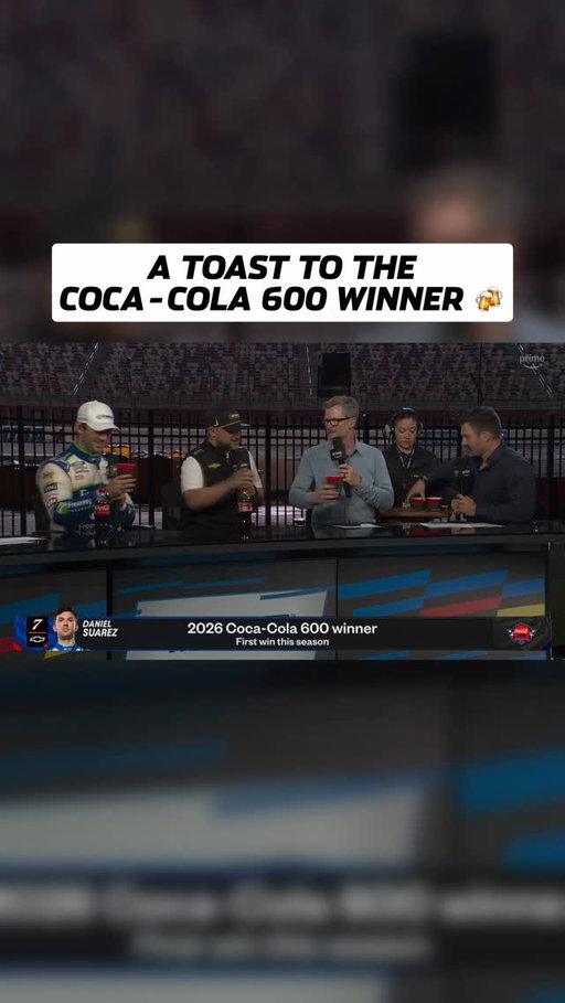 #NASCARonPrime and post-race beers are back 🏁