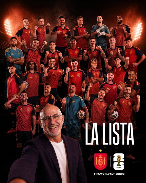 𝗦𝗢𝗡 𝗘𝗟𝗟𝗢𝗦.

Son nuestros 26.

#VamosEspaña | #CopaMundialFIFA