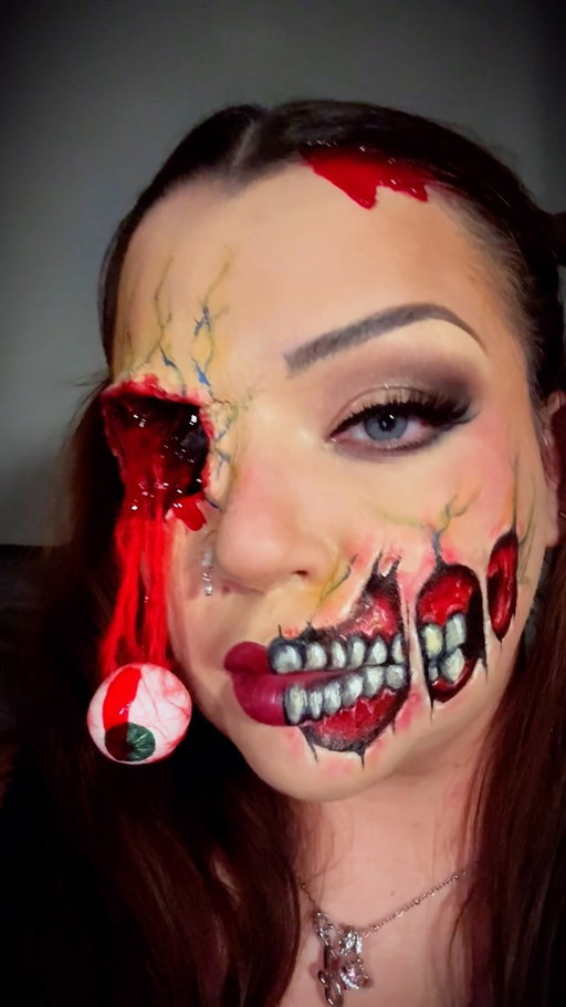 Rani zombie nit 🧟‍♀️ #sfxmakeupartist #sfx #fakeblood⚠️ #zombie
