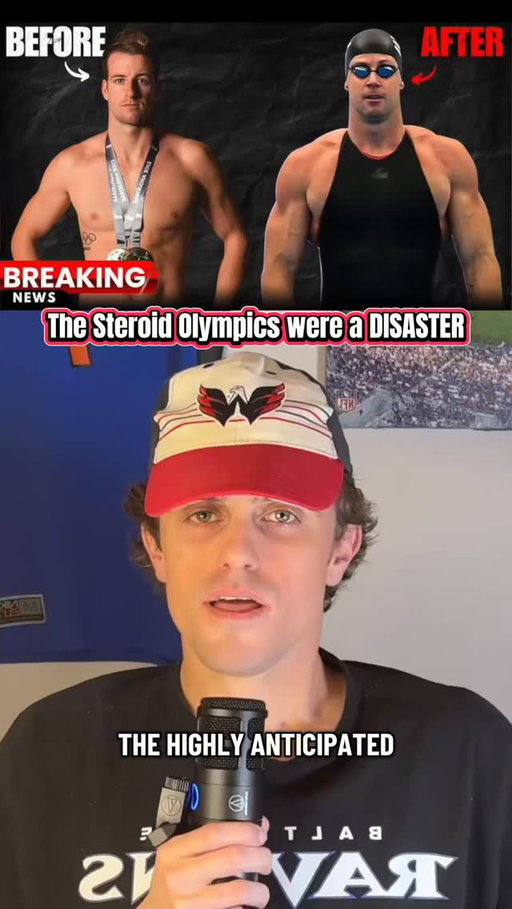 This was one of the weirdest things I’ve ever seen in my life #enhancedolympics #olympics #steroids #track #swimming
