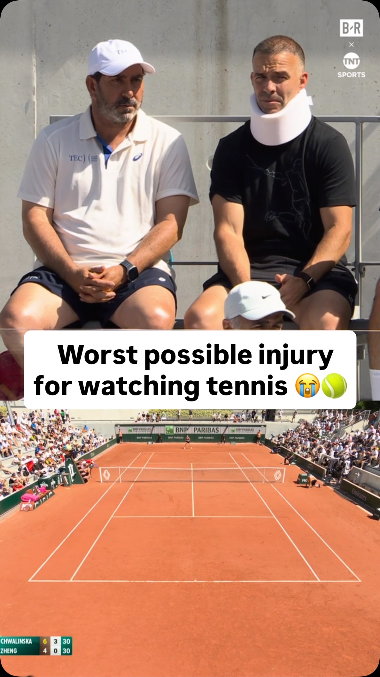 Nothing is stopping him from watching Roland Garros 🤣🔥

#sports #tennis #rolandgarros
