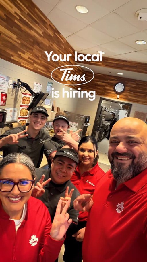 Being a Tims Team Member is more than serving coffee, it’s about building connections with guests and colleagues and learning developmental career skills that take you further. Join the Tims team today.

👋 Local owners: Marwan and Angela Hage
📍Location: Ontario