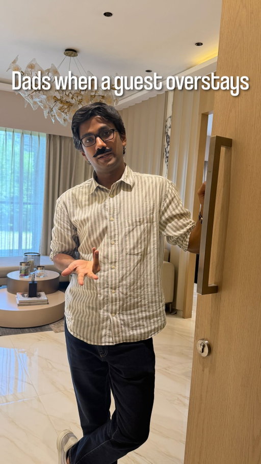 When atithi gets a little too comfortable at home 🤦‍♂️

Experience higher-floor living, expansive rooms, and 270* panoramic views and easy payment plans only at Runwal Lands End, Kolshet. 

Apke sapno ka Ghar, ab Zero Compromise ke saath!

#RunwalRealty #Runwallandsend #ThaneRealEstate #Resortstyle #collab