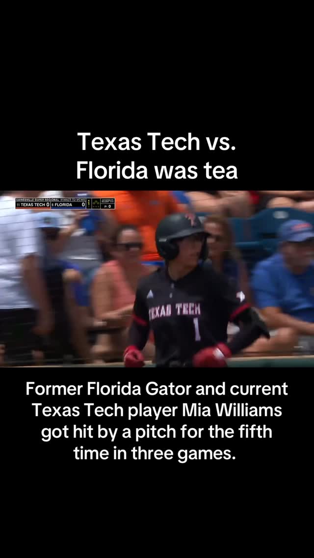 No love lost between Texas Tech and Florida softball 😳