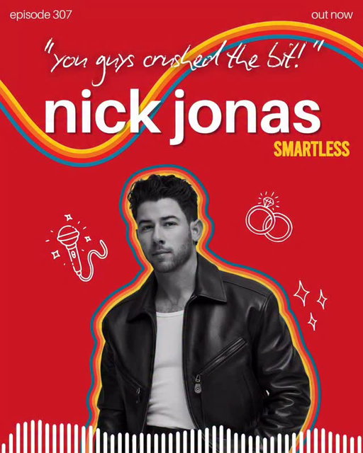 Remember your gum: it’s @nickjonas. Family chiropractors, Scrooge At 8, and the ‘other NJ’s’ finest hair salons, diners, bowling alleys, & shopping malls. “Just collapse on the floor,” on another piping-hot new #SmartLess.
#jasonbateman #willarnett #seanhayes #nickjonas

SmartLess is available for free wherever you listen to podcasts, or you can listen one week early with the @siriusxm app.