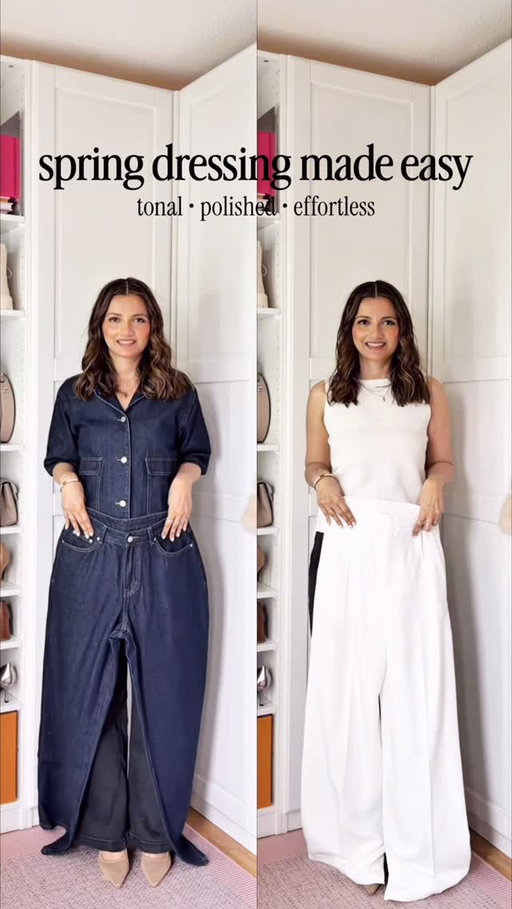 it’s hot then it’s cold….let’s make it easy to dress for spring ✨

pick a top + pants in the same colour family, then add a cardigan in an accent shade.

easy, elegant, polished - and probably already in your closet 🤗

#springoutfits
#springuniform 

spring outfit ideas, tonal outfits, effortless style, neutral outfits, chic spring looks, monochrome dressing, capsule wardrobe, elevated basics, everyday outfit inspo, wearable fashion, minimal style, classy outfits, denim outfit ideas, cardigan outfits, polished casual looks

shop my look: https://shopmy.us/collections/5459740

outfit details:
bag: @letanneur 

Denim outfit:
top: 59407816
pants: 58879720
cardigan: 6478562

cream outfit:
top: 18813789
pants: 38699839
cardigan: 46195145

Search P3TAJ on @shein_ca @sheinofficial for a discount

#SHEINtrends #SHEINsaveinstyle [ad]