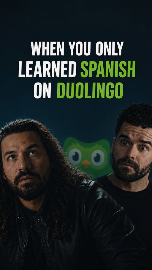 When you only learned Spanish in Duolingo…#comedy #duolingo #nosabokid #satire