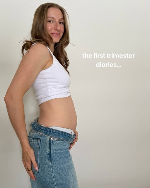 the first trimester is… a journey 🥲

overall, I am feeling so blessed to be entering this chapter and that I’ve been feeling as good as I can be whilst growing a little human 🤰🏼 

even during the hardest times I am just so overwhelmed with gratitude and excitement. I know every pregnancy is different and everyone has different experiences… so if you’re deep in the trenches right now - I’m sending you lots of love 🫶🏼