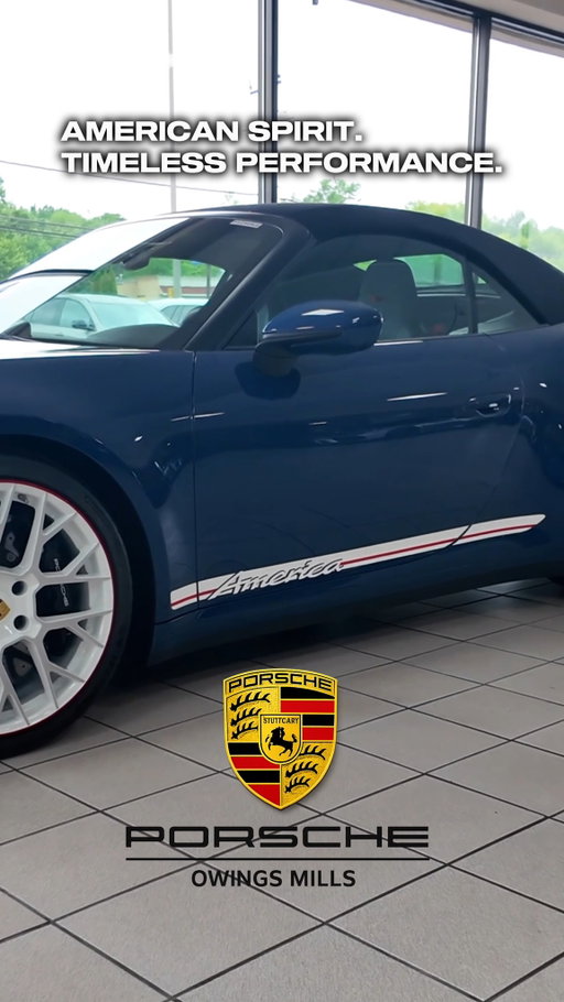 What better way to celebrate this Memorial Day than with an American-inspired icon. 🇺🇸

The Porsche 911 Carrera GTS America Edition blends heritage, performance, and timeless design into one unforgettable drive. 🔥

Experience it here at Porsche Owings Mills.📍

#PorscheOwingsMills #MemorialDay #911CarreraGTS #Porsche911 #AmericanSpirit #GTSAmerica #PorscheLife #LuxuryPerformance
