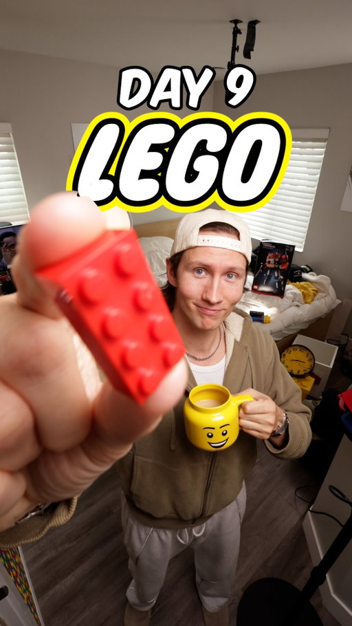 🧱DAY 9🧱 1 new follower = 1 LEGO 😅 WE HIT 10K NEW FOLLOWERS AHHHHHH! Thank you guys so much! So stoked to make this Lego room a reality and stay tuned for the LEGO GIVEAWAY!!! Day 9 took me 7 hours to glue, I’m scared of Day 10 😭 #lego #legoroom