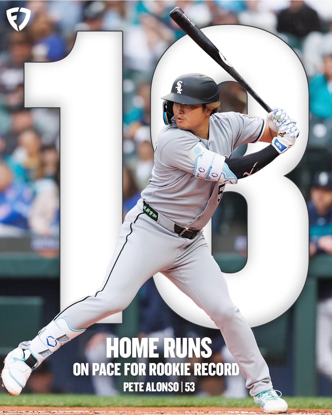 Munetaka Murakami smashes hit 18th home run 🔥

He is a third of the way to the rookie home run record 👀

#MLB | #WhiteSox