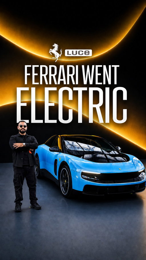 Ferrari just revealed the Luce… their first fully electric Ferrari ⚡️

And honestly?

This feels less like a normal Ferrari launch… and more like the start of a completely new era for the brand.

Some people are going to LOVE this car.
Others are going to hate what Ferrari just did.

What do you think? 👀
#ferrari #ferrariluce #luce