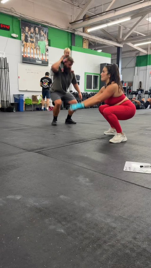 Sofie’s first Murph. 🇺🇸 Honoring Lieutenant Michael Murphy and all who gave everything this Memorial Day.

I did it modified this year… 🙏

1 Mile Run

10 rounds
5 strict pull ups
10 push ups
15 air squats

1 mile run

#GrownStrong