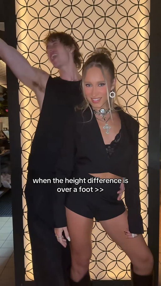height difference in 6 inch heels is crazy #perfectmatch