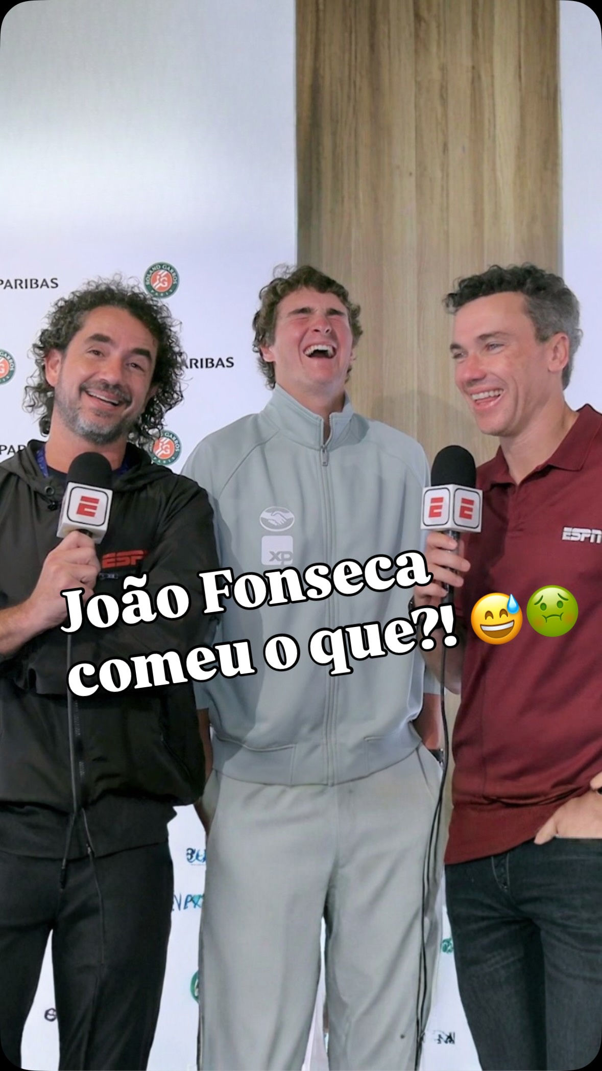 Se liga o papo completo que rolou com Fonseca aqui em Roland Garros! 💪🎾