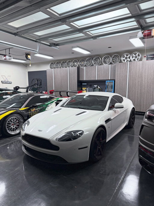 Welcome my new to me Aston Martin Vantage 😇 this was a car I’ve had my eye on for quite a while and finally decided to pull the trigger. After owning the Vantage for a few weeks I Absolutly love it. I assumed because these weren’t too popular there must be “something” not great about them lol. I was way wrong. I have TONs of parts from my friends at @velocity_ap coming and a bunch of maintenance items coming but I need your guys help on something. I’m super torn about what wheels to throw on the Vantage. There’s not really too many examples out there of what would look good but the amazing part is this is a 5x114 so it opens up the door for a TON of possibilities 😍 my whole idea behind this build is to show people this is a slept on car and despite a few things people have nitpicked about its performance there’s easy ways to fix them!
