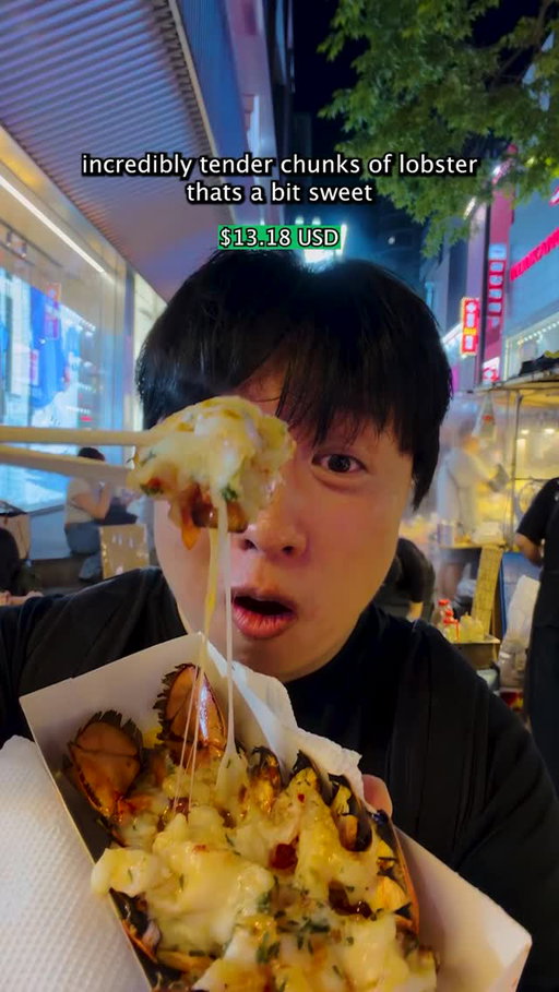 Everything I ate in Myeongdong Night Market in Seoul, South Korea! 🍢🦞🌯🍦 #myeongdong #seoul #korea #streetfood #koreanfood