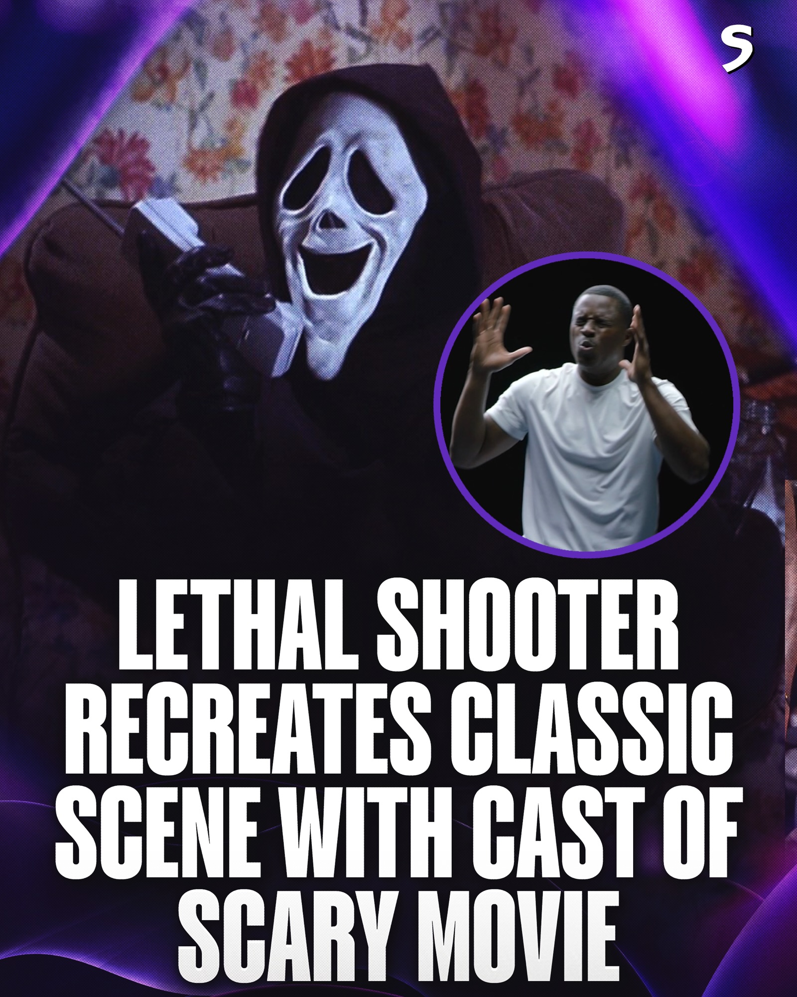 That fadeaway over Ghostface? We understand it now.😭 @LethalShooter recreating this classic Scary Movie scene is legendary 😂👏

@marlonwayans @scarymovie