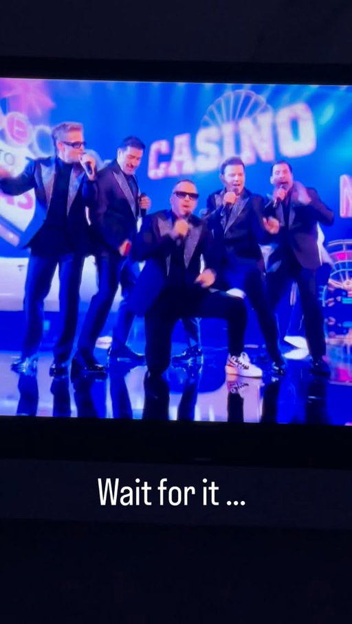 He’s so sick of my shit 😂
He actually asked me tonight when Sab was coming back from her trip LOL!! 

But how friggen hot were our boys tonight? 
Cmon July!!!!! 🎉🔥 

#therightstuff #amas #newkidsontheblock
#nkotb #bh