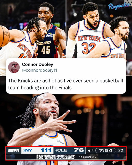 THE KNICKS ARE FINALS BOUND 🔥
New York blows out Cleveland in Game 4 to complete the sweep and advance to the Finals for the first time since 1999 👀