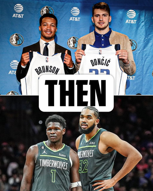 In the past, Jalen Brunson played alongside Luka Doncic while Karl-Anthony Towns’ running mate was Anthony Edwards.

Now, Brunson and KAT are together in New York, and the Knicks are just four wins away from an NBA championship.