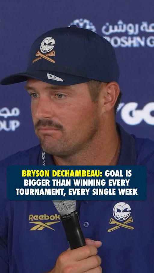 Love him or hate him — Bryson doesn’t care either way. 

“I respect everybody that says that I’m the worst thing for golf or I’m the best thing for golf ... I’m so focused on what I can do for the game that somebody saying something online or to me personally in my face is not going to distract me from the mission that I have.”