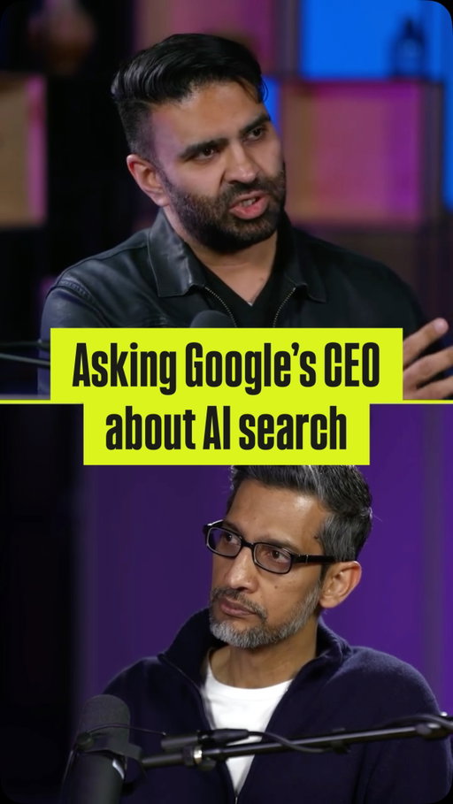 Google CEO Sundar Pichai returned to Decoder for our annual conversation around Google I/O. So Nilay had to do another live demo of the AI-filled Google search results page and get Sundar's feedback on it. #ai #google #search #web #tech