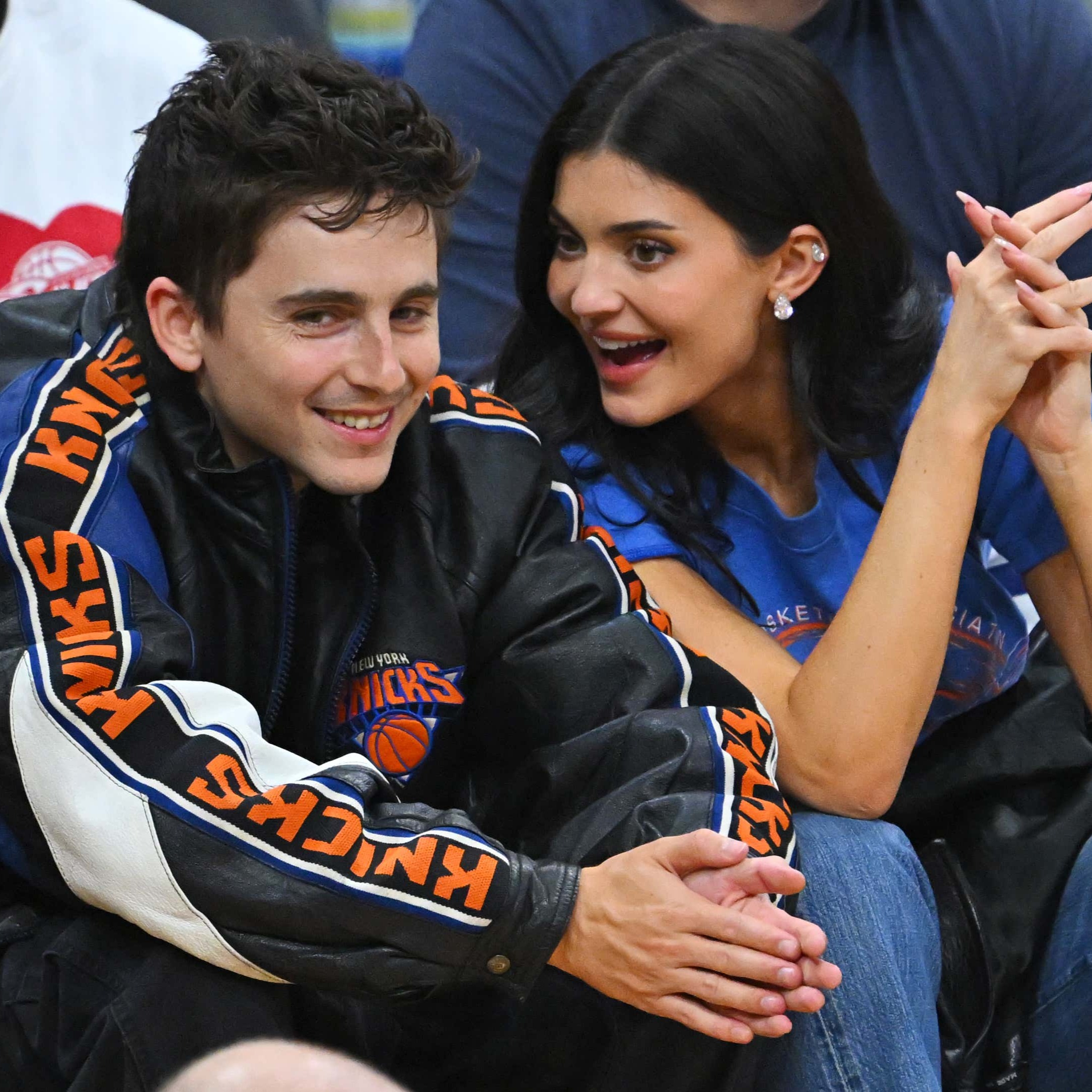 Timothée Chalamet watched the Knicks win the Eastern Conference Finals with his girl Kylie Jenner by his side 🥹