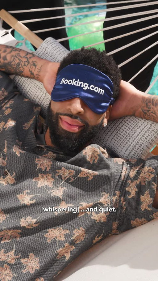 When @antdavis23 needs a little shut-eye by the pool, @bookingcom has an easy solution.