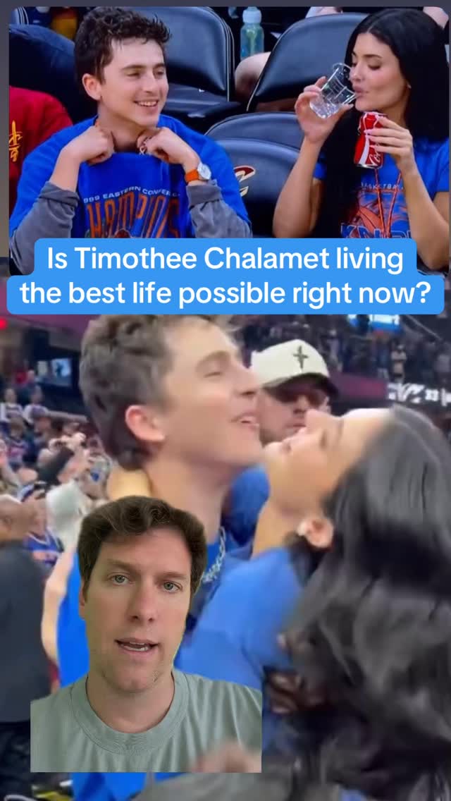 It is TOUGH to top Timothee Chalamet right now. You can make a strong that out of everyone on the planet, he’s living the best life right now. He’s the new modern day face of Knicks fans and celebrity row. His only team that’s been ass his whole life is on the most dominant 11 game stretch in basketball history. In the finals. Practically a part of the team now.  And doing it all with KYLIE JENNER on his arm. The hottest chick in the world who is a BILLIONAIRE and she is by his side when they travel to Detroit. When they are playing Cleveland, Ohio. Next up San Antonio. That’s LOVE man. True love. 

Oh and on top of all that he’s like the most successful Hollywood actor alive. 

Pretty decent set of circumstances right now. Remember when ballerinas thought they were ending Timmy?? 😂😂