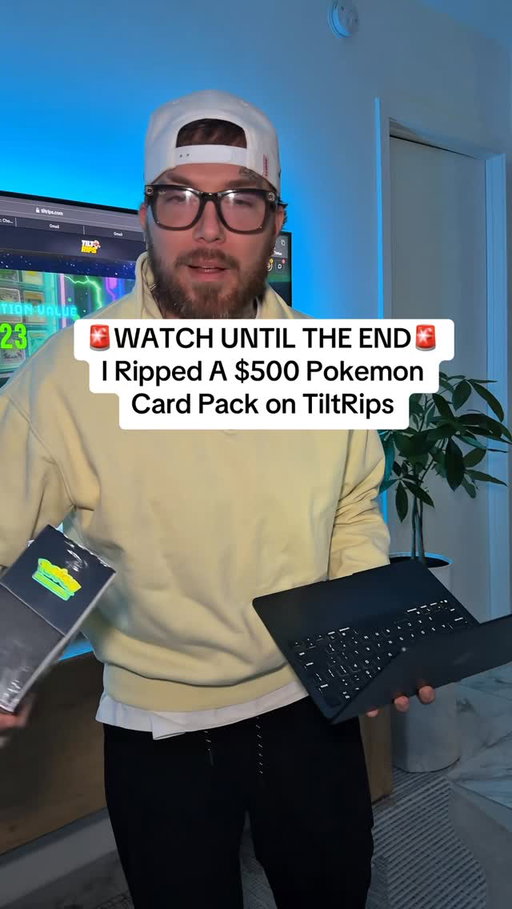 I’m ripping a $500 pack every day on @tiltripsworld until I hit the $5000 Umbreon!! Click the link in my bio and sign up to rip digital packs with me. I’m gonna be gifting one of yall a 1999 base Charizard worth any anywhere between $1000 and $5000 announcing the giveaway this week. #pokemon #pokemoncardcollection $Pokemoncards